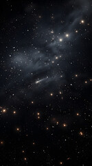 Obraz premium Cosmic space nebula starry sky abstract poster background with generative