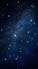 Naklejka premium Cosmic space nebula starry sky abstract poster background with generative