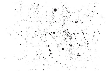 Black drops on a white background