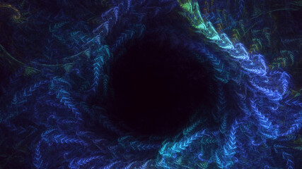 3D manual rendering abstract circle light background. Its not AI Generatd illustration.