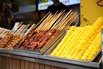 Various delicacies, various skewers