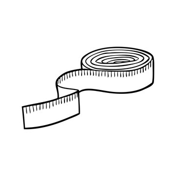 recommend clip art: tape measure outline vector illustration