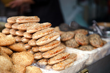 Delicious baked sesame cakes