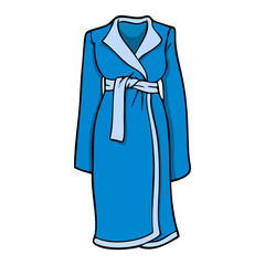 bathrobe vector illustration