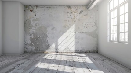 Obraz premium Photorealistic Magic Room Wall: Minimalistic Design with Enchanting and Subtle Magical Elements. A Sleek and Modern Interpretation of Enchantment.