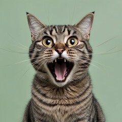 Wide-Eyed Wonder A Cat's Reaction to the Unexpected