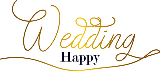 Happy wedding lettering collections. Wedding lettering. Greetings lettering