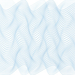 ABSTRACT COLORFUL WAVY LINES PATTERN GRADIENT BLUE COLOR ON WHITE BACKGROUND. GOOD FOR POSTER, WALLPAPER, COVER, FRAME, FLYER, SOCIAL MEDIA, GREETING CARD