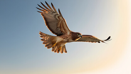 Majestic Hawk in Flight