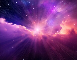 Abstract starlight and pink and purple clouds stardust, blink, background, presentation, wallpaper
