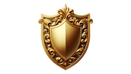 golden shield isolated transparant background.png