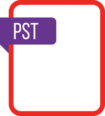 PST File rectangular icon