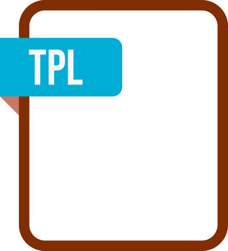 TPL File rectangular icon