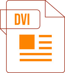 DVI icon inside transparent outline and sharp corners