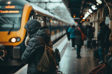 Waiting for the Train - A Moment of Solitude
