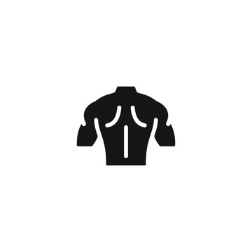 recommend clip art: Human back icon vector. EPS 10 editable vector