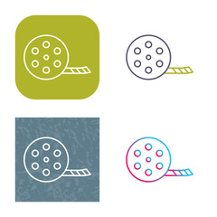 Unique Film Reel Icon Design