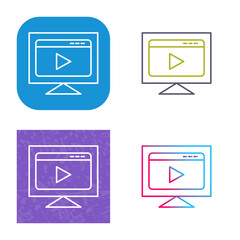 Video Streaming Icon Design