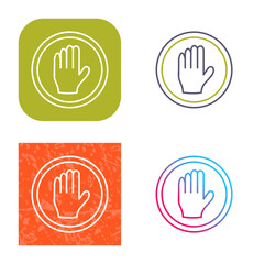 Fototapeta premium Halt Icon Design