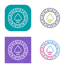 Obraz premium Spade Chip Icon Design