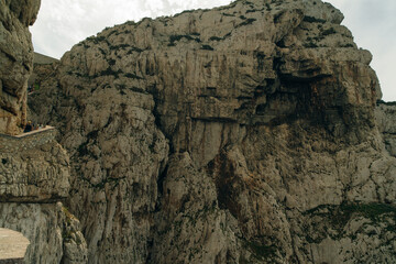 Stairs towards the cave of Grotta di Nettuno, Sardinia, Italy