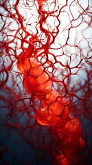 A ton of blood vessel pictures, medical pictures of the human body.