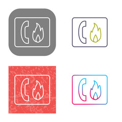 Unique Fire Emergency Icon Design