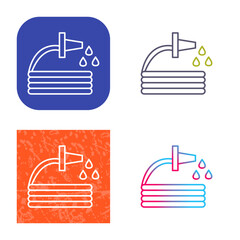 Unique Water Hose Icon Design