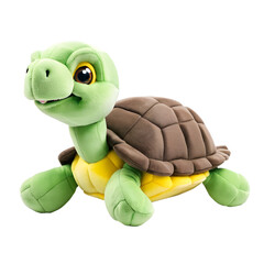 Fototapeta premium Cute Turtle Stuffed Toy isolated on transparent background