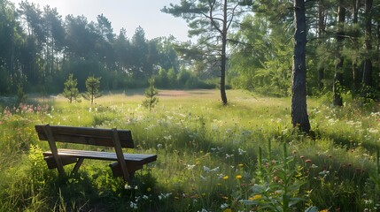 Naklejka premium The outskirts of uyutnaya where forests img