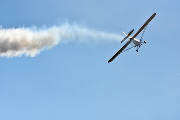 Dangerous aerobatics, airshow, Gryżliny, Poland