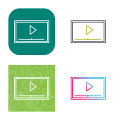 Video Screening Icon Design