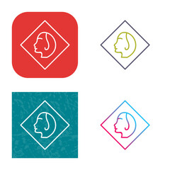 Painting of Woman Icon Design