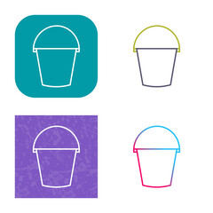 Water Bucket Icon Design