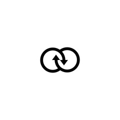 Synergy icon isolated on white background