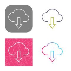 Download from Cloud Icon Design