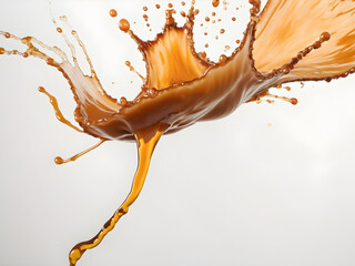 Chocolate Swirl and Splash in High Detail
