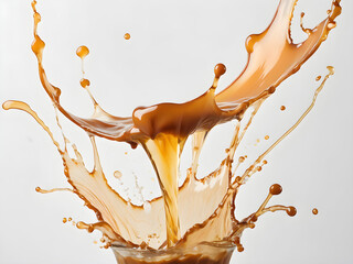 Flowing Chocolate Explosion with Rich Texture
