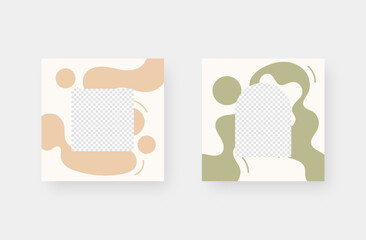 Social media banner. Minimalistic trendy backgrounds for branding, social media post, banner, cover, card.