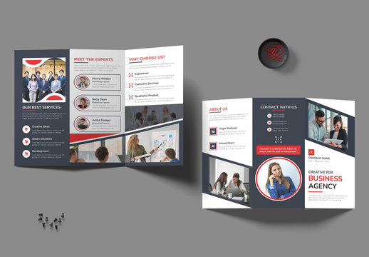 Creative Business Agency Trifold Brochure Template