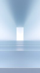 Digital gradient grey white glass geometric poster background with generative