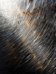 Obraz premium A close up of a horse's fur with a lot of hair on it