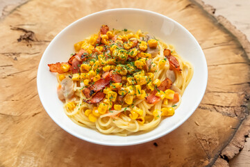 パスタ料理　 pasta outdoors and at campsites