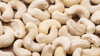 cashew nuts on a white background