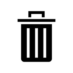 Trash Sign Vector Design on White Background