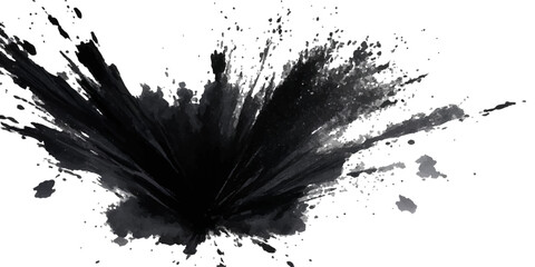 Paint stains black blotch background. Grunge Design Element. Brush Strokes. Vector illustration	