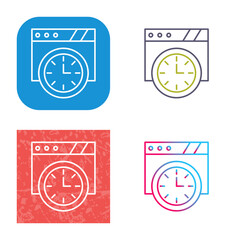 Wall Clock Icon Design