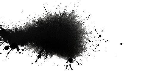 Paint stains black blotch background. Grunge Design Element. Brush Strokes. Vector illustration	