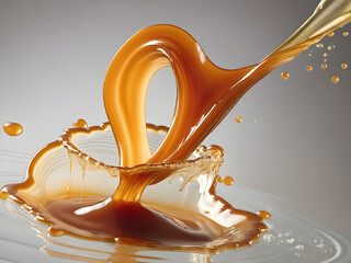Velvety Chocolate Wave in Slow Motion
