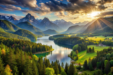 Obraz premium scenic views, natural landscapes, and environmental themes